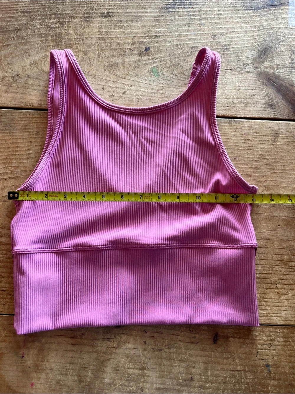 lululemon athletica Ribbed Pink Cropped Tank